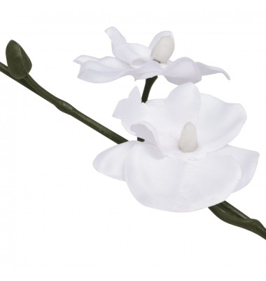  Dirbtinė orchidėja su vazonu, 30 cm, balta - Dirbtiniai augalai - 2