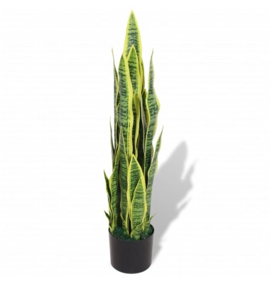  Dirbtinė Sansevjera su vazonu, 90 cm, žalia - Dirbtiniai augalai - 1