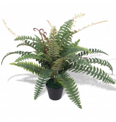  Dirbtinis papartis su vazonu, 60 cm, žalias - Dirbtiniai augalai - 1