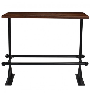  Baro stalas, perdirbta mediena, tamsiai rudos sp., 150x70x107cm  - Stalai - 2