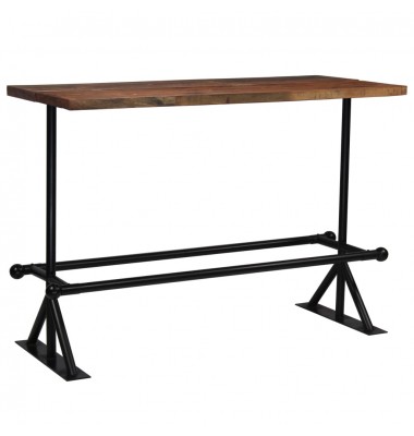  Baro stalas, perdirbta mediena, tamsiai rudos sp., 150x70x107cm  - Stalai - 10