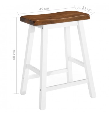  Baro taburetės, 2vnt., medienos masyvas  - Baro kėdės - 6