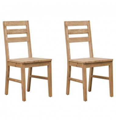  Valgomojo kėdės, 2vnt., akacijos medienos masyvas - Valgomojo Kėdės - 1