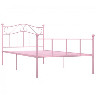  Lovos rėmas, rožinės spalvos, 100x200cm, metalas - Lovos - 2