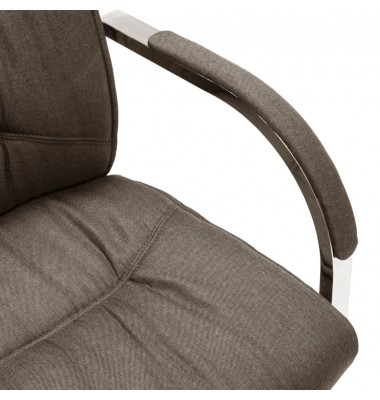  Gembinė biuro kėdė, taupe spalvos, audinys - Biuro kėdės - 5