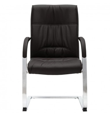  Gembinė biuro kėdė, juodos spalvos, dirbtinė oda - Biuro kėdės - 2