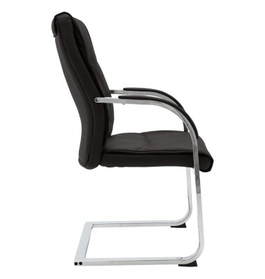  Gembinė biuro kėdė, juodos spalvos, dirbtinė oda - Biuro kėdės - 3