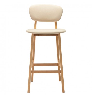  Baro taburetės, 2vnt., kreminės spalvos, audinys - Baro kėdės - 3