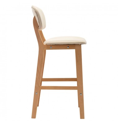  Baro taburetės, 2vnt., kreminės spalvos, audinys - Baro kėdės - 4