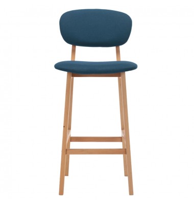  Baro taburetės, 2vnt., mėlynos spalvos, audinys - Baro kėdės - 3