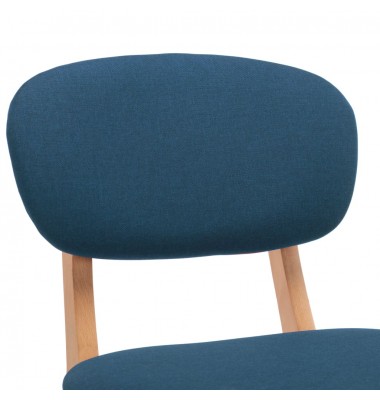  Baro taburetės, 2vnt., mėlynos spalvos, audinys - Baro kėdės - 6