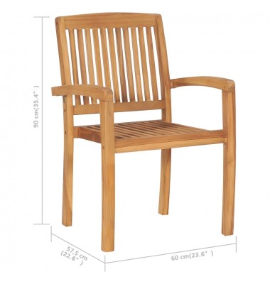  Sudedamos sodo kėdės, 4vnt., tikmedžio masyvas - Lauko kėdės - 5