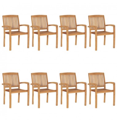  Sudedamos sodo kėdės su pagalvėlėmis, 8vnt., tikmedžio masyvas - Lauko kėdės - 3