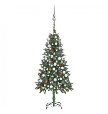  Dirbtinė Kalėdų eglutė su LED/žaisliukais/kankorėžiais, 150cm - Kalėdinės eglutės - 1