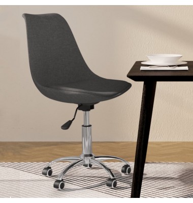  Pasukama valgomojo kėdė, tamsiai pilkos spalvos, audinys - Valgomojo Kėdės - 1