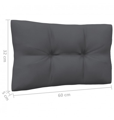  Dvivietė sodo sofa su antracito pagalvėlėmis, pušies masyvas - Lauko sofos, lovos - 8