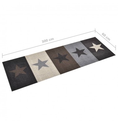  Virtuvės kilimas, 60x300cm, plaunamas, su žvaigždėmis - Durų, virtuvės kilimai - 5