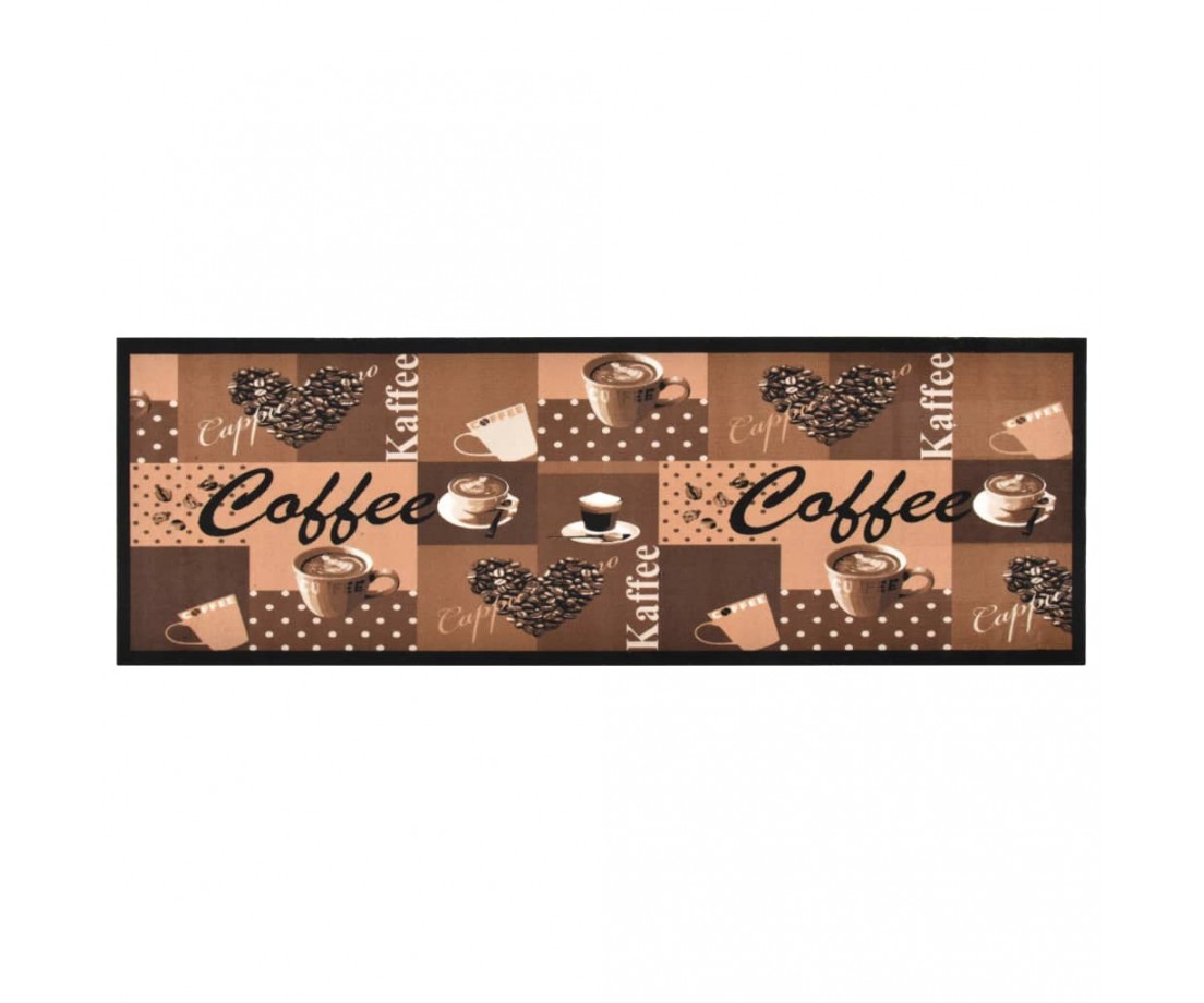 Virtuvės kilimas, mėlynas, 60x180cm, plaunamas, užrašai Coffee - Durų, virtuvės kilimai - 1 Virtuvės kilimas, mėlynas, 60x180cm, plaunamas, užrašai Coffee - Durų, virtuvės kilimai - 1