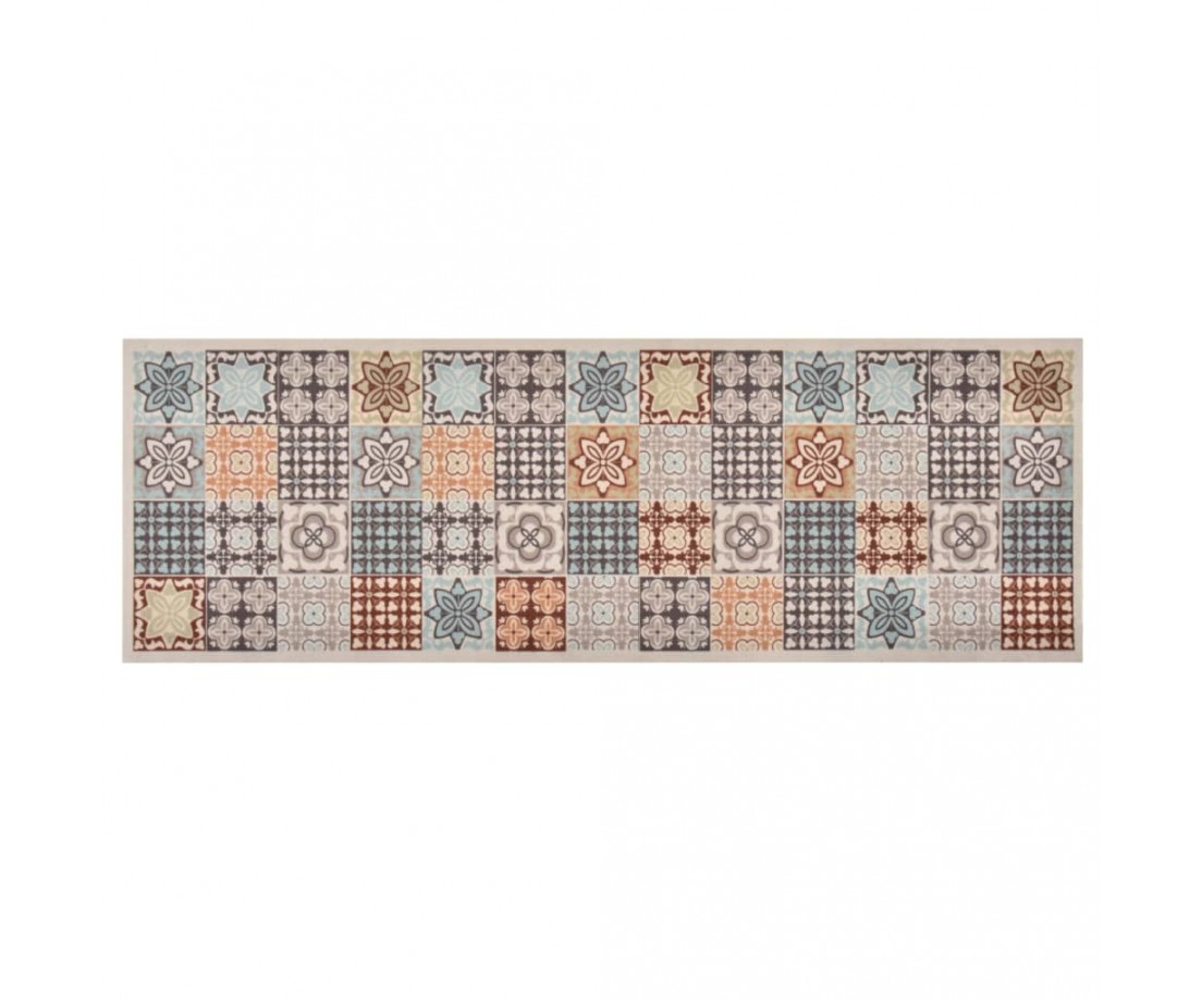 Virtuvės kilimas, spalvotas, 60x300cm, plaunamas, mozaikinis - Durų, virtuvės kilimai - 1 Virtuvės kilimas, spalvotas, 60x300cm, plaunamas, mozaikinis - Durų, virtuvės kilimai - 1