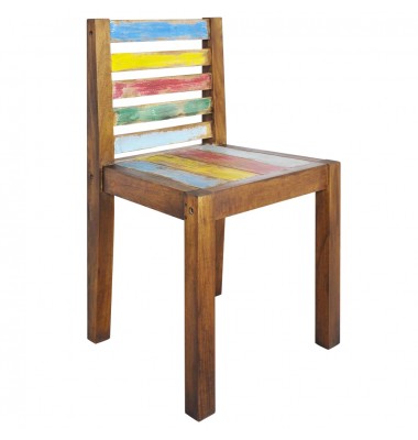  Valgomojo kėdės, 4vnt., perdirbtos medienos masyvas - Valgomojo Kėdės - 10