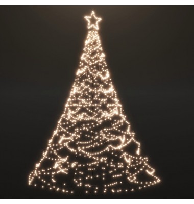 Kalėdų eglutė su metaliniu stulpu, 3m, 500 šiltų baltų LED - Kalėdinės eglutės - 2