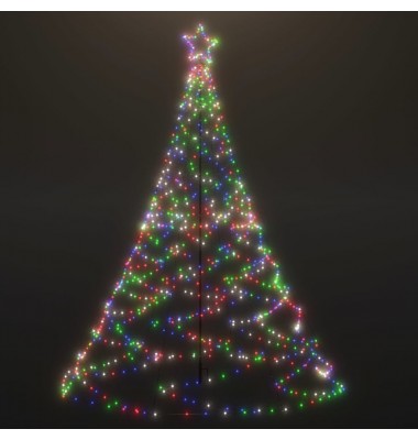 Kalėdų eglutė su metaliniu stulpu, 3m, 500 įvairiaspalvių LED - Kalėdinės eglutės - 2