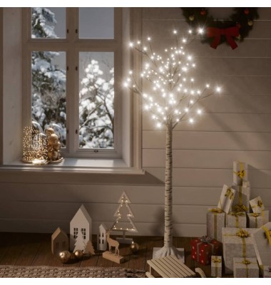 Kalėdinis medis, 1,5m, su 140 šaltų baltų LED lempučių - Kalėdinis apšvietimas - 1