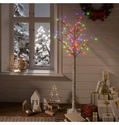Kalėdinis medis, 1,5m, su 140 įvairių spalvų LED lempučių - Kalėdinis apšvietimas - 1