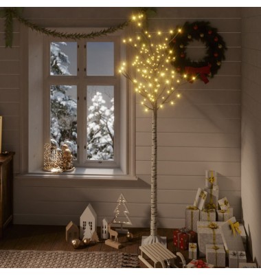 Kalėdinis medis, 1,8m, su 180 šiltų baltų LED lempučių - Kalėdinis apšvietimas - 1
