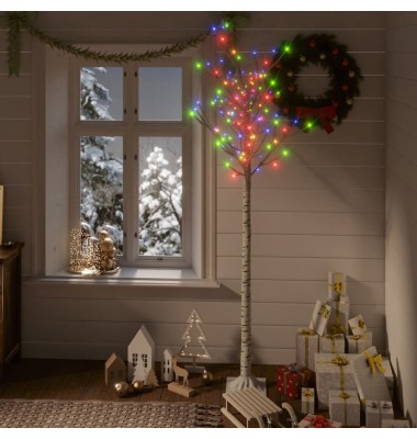 Kalėdinis medis, 1,8m, su 180 įvairių spalvų LED lempučių - Kalėdinis apšvietimas - 1