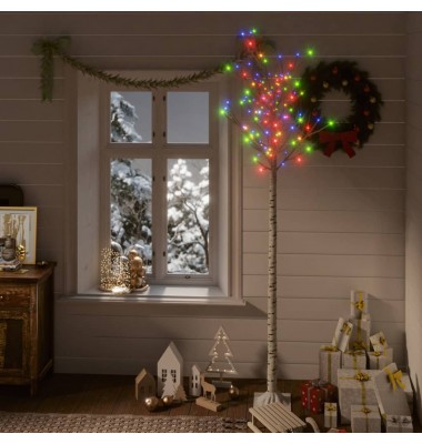 Kalėdinis medis, 2,2m, su 200 įvairių spalvų LED lempučių - Kalėdinis apšvietimas - 1