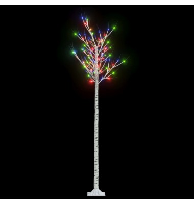 Kalėdinis medis, 2,2m, su 200 įvairių spalvų LED lempučių - Kalėdinis apšvietimas - 2