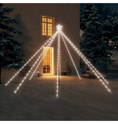 Kalėdų eglutės girlianda, 576 šaltos baltos spalvos LED, 3,6m - Kalėdinis apšvietimas - 1