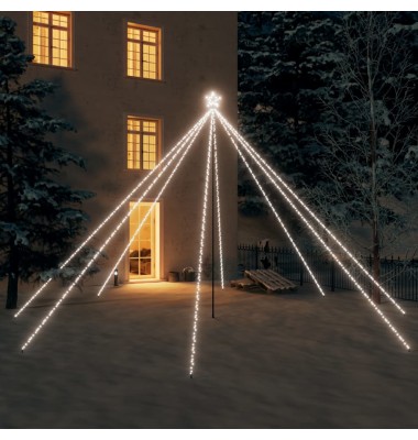 Kalėdų eglutės girlianda, 800 šaltos baltos spalvos LED, 5m - Kalėdinis apšvietimas - 1