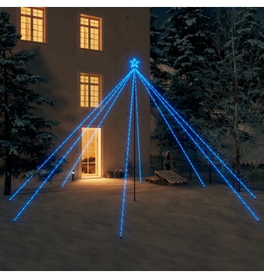Kalėdų eglutės girlianda, 800 mėlynos spalvos LED, 5m - Kalėdinis apšvietimas - 1