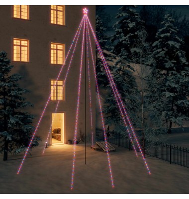Kalėdų eglutės girlianda, 1300 įvairiaspalvių LED lempučių, 8m - Kalėdinis apšvietimas - 1