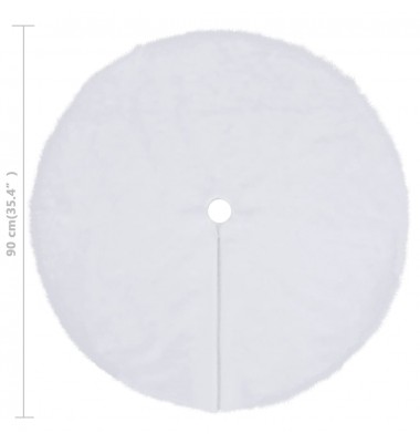  Kilimėlis po kalėdine eglute, baltas, 90cm, dirbtinis kailis  - Kilimėliai eglutėms - 6