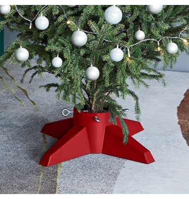  Kalėdų eglutės stovas, raudonos spalvos, 55,5x55,5x15cm - Stovai eglutėms - 1