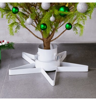  Kalėdų eglutės stovas, baltos spalvos, 47x47x13,5cm - Stovai eglutėms - 1
