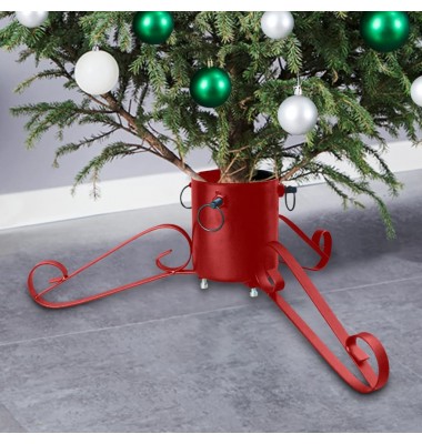  Kalėdų eglutės stovas, raudonos spalvos, 58x58x21cm - Stovai eglutėms - 1