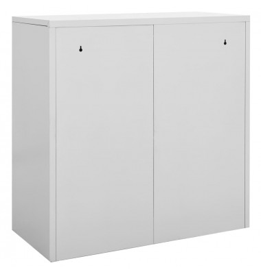  Persirengimo spintelė, šviesiai pilka, 90x45x92,5cm, plienas - Biuro spintos, spintelės - 4