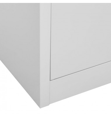  Persirengimo spintelė, šviesiai pilka, 90x45x92,5cm, plienas - Biuro spintos, spintelės - 7