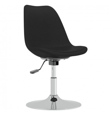  Pasukamos valgomojo kėdės, 4vnt., juodos spalvos, audinys - Valgomojo Kėdės - 3