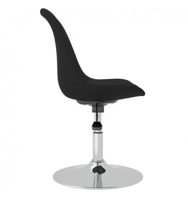  Pasukamos valgomojo kėdės, 4vnt., juodos spalvos, audinys - Valgomojo Kėdės - 6
