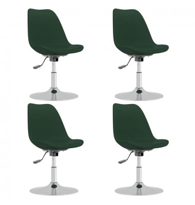  Pasukamos valgomojo kėdės, 4vnt., tamsiai žalios, audinys - Valgomojo Kėdės - 2