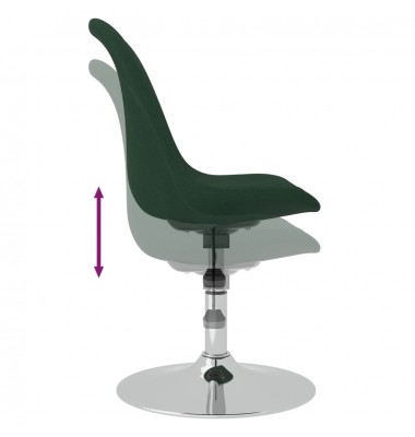  Pasukamos valgomojo kėdės, 4vnt., tamsiai žalios, audinys - Valgomojo Kėdės - 5