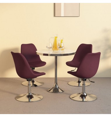  Pasukamos valgomojo kėdės, 4vnt., violetinės spalvos, audinys - Valgomojo Kėdės - 1