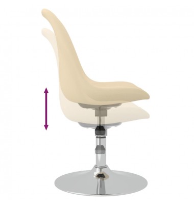  Pasukamos valgomojo kėdės, 4vnt., kreminės spalvos, audinys - Valgomojo Kėdės - 6
