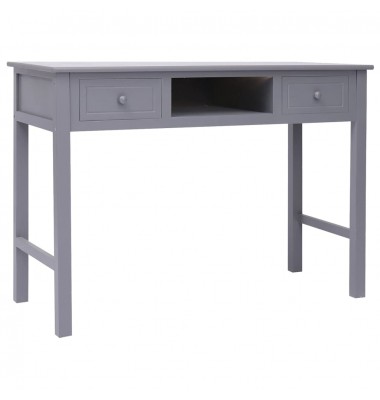  Rašomasis stalas, pilkas, 108x45x76cm, paulovnijos masyvas - Rašomieji stalai - 1