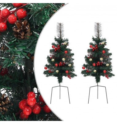 Tako dekoracija-dirbtinės Kalėdų eglutės, 2vnt., 76cm, PVC - Kalėdinės dekoracijos - 1